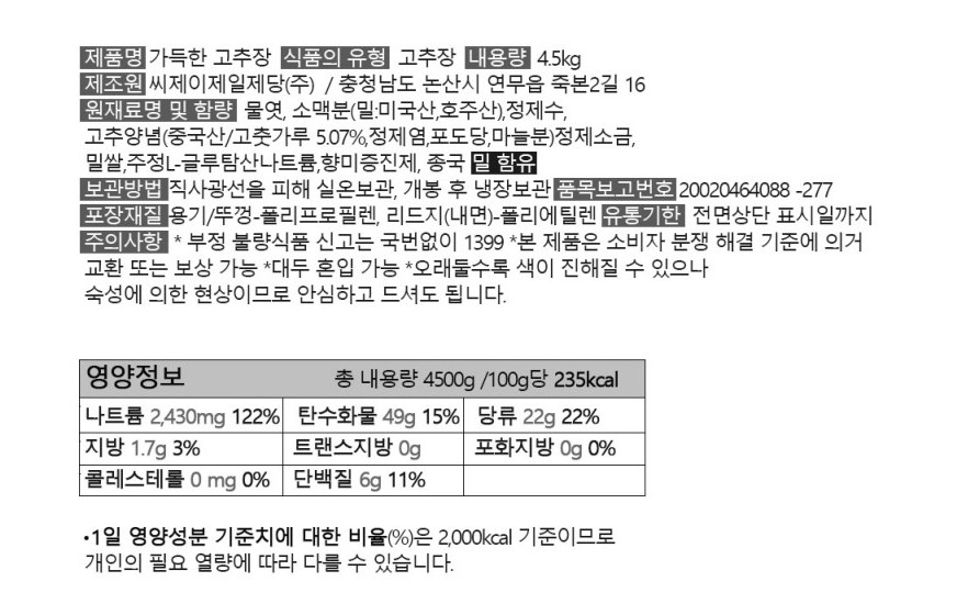 상품정보제공고시