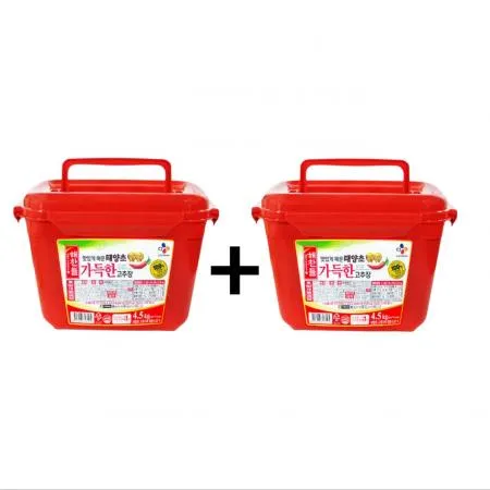 해찬들 맛있게 매운 태양초 가득한 고추장 4.5kg 2개 한박스 
