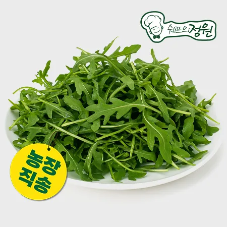 ★농장특가★ 루꼴라 와일드 1kg (500gx2) 포장 팩 또는 봉지  [쉐프의정원 농장직영 채소]
