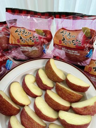 간편하게 껍질째 바로 먹는 달콤한 경북 세척사과 가정용