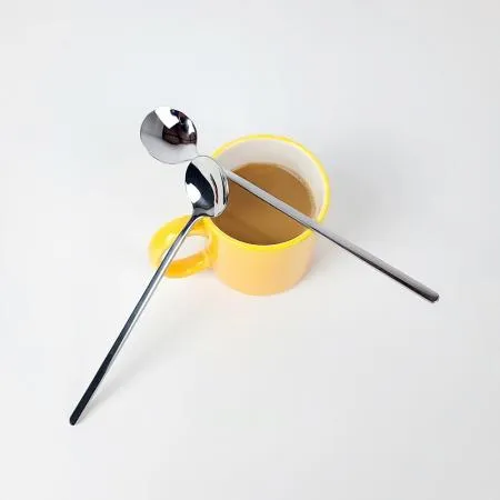 심플한 유광 304 스테인리스 차 머들러 롱 티스푼 17.5cm 이미지