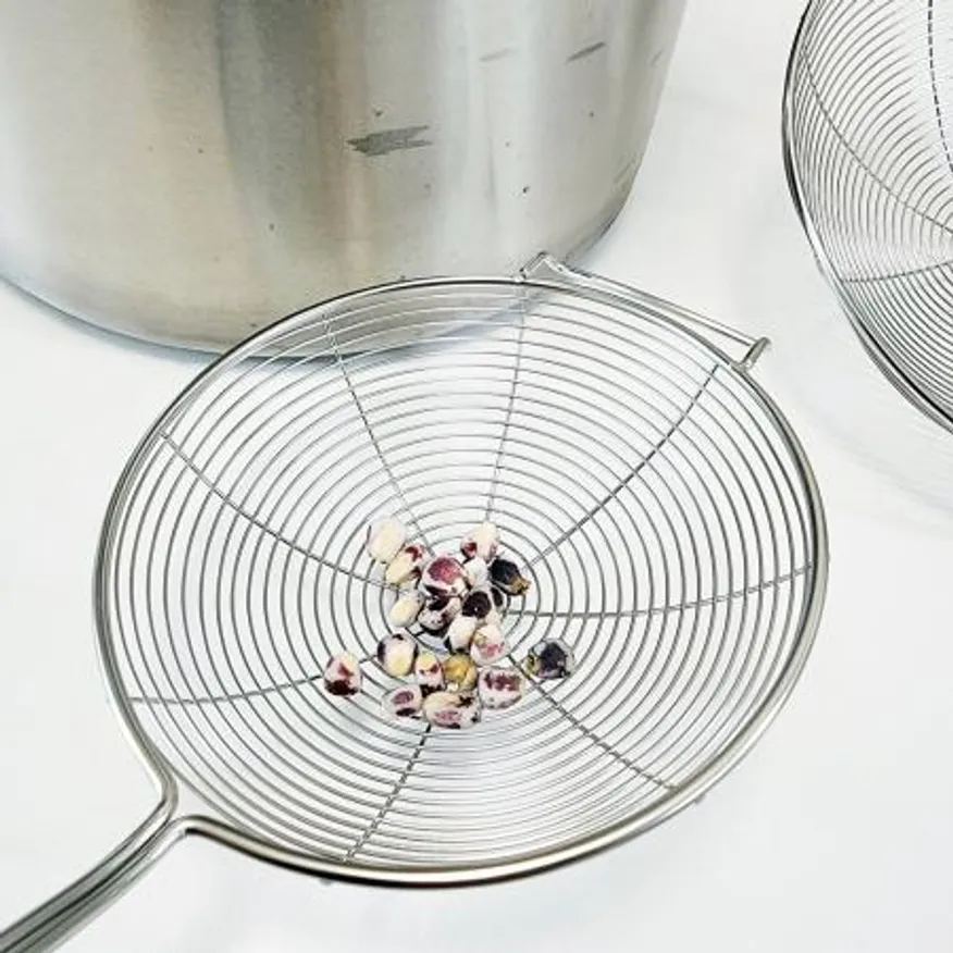 304 스텐국자 업소용 건지기 기름빼기 튀김국자-소 이미지