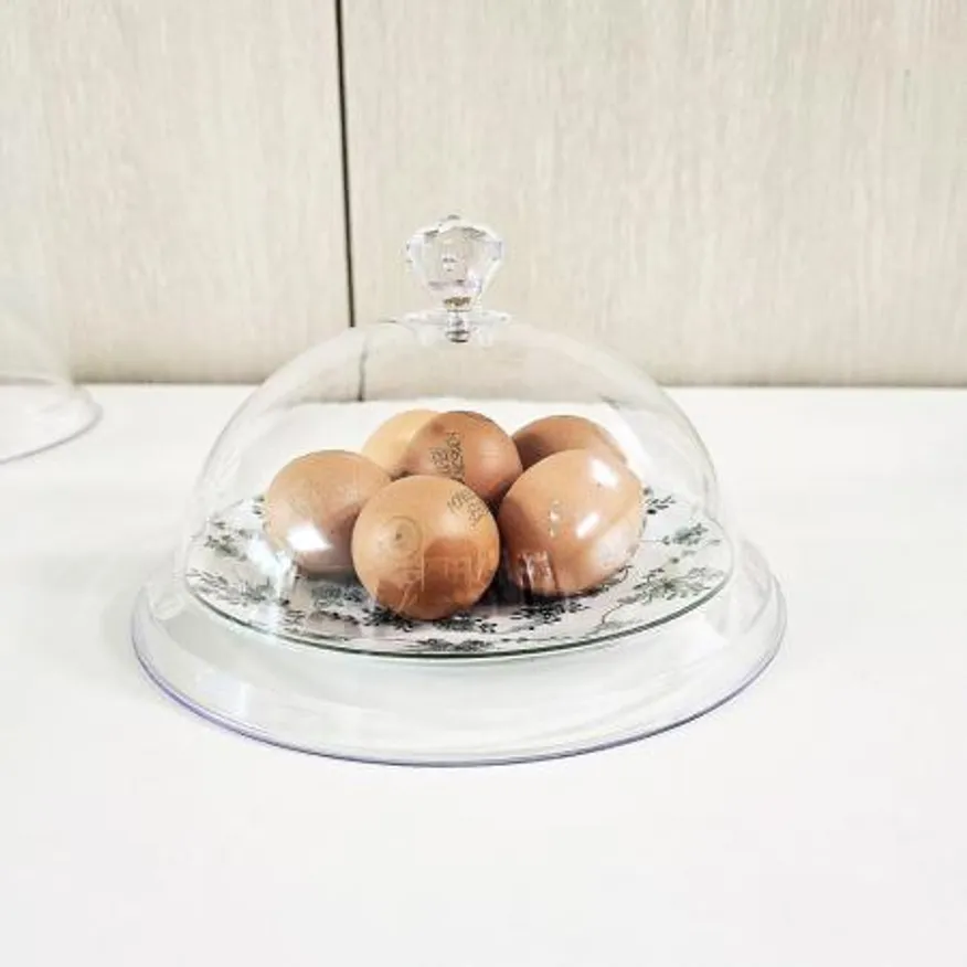 투명 아크릴 원형 음식덮개 푸드커버 음식뚜껑-대 이미지