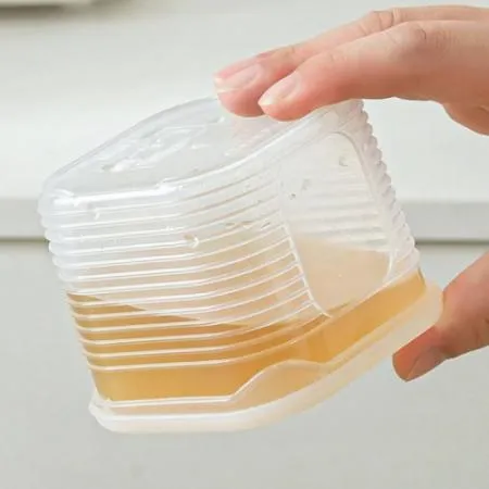 냉동밥 보관용기 전자렌지 사용 반찬밀폐 소분용기 투명 소 6P+대 1P 이미지