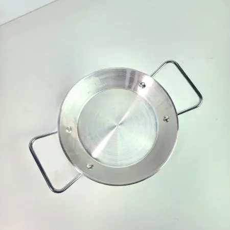 손잡이 원형 플레이트 스텐접시 스테인레스 그릇 치킨접시-중 이미지
