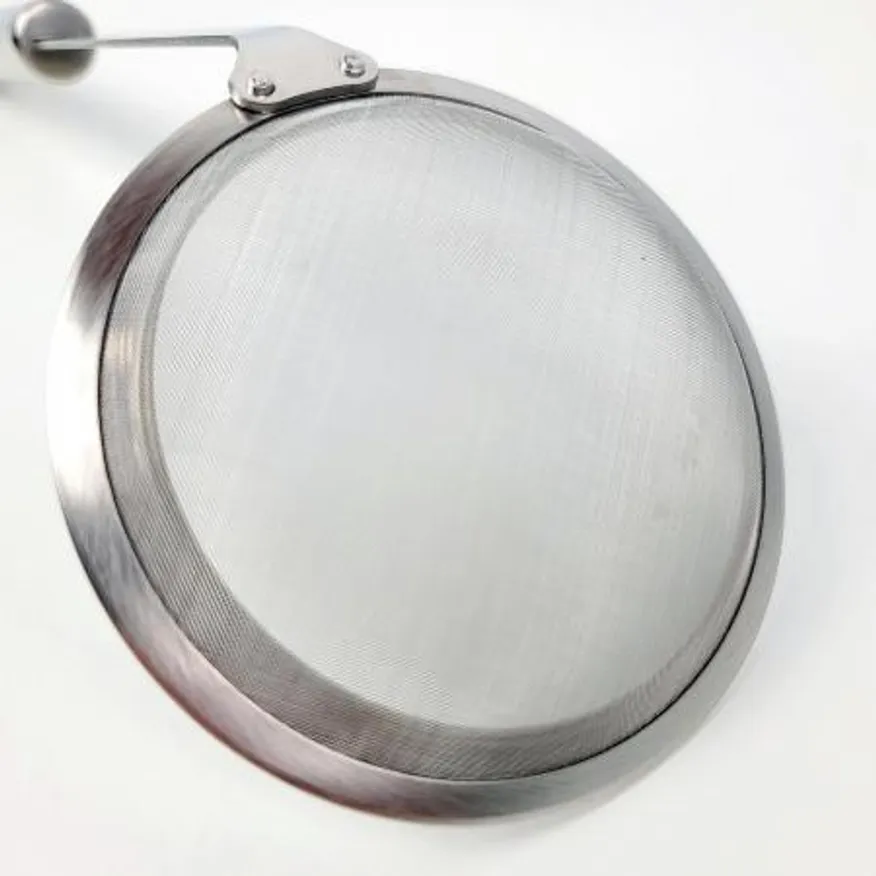 304 스텐 촘촘한 불순물 기름제거 거름망 국자 10-30cm 이미지