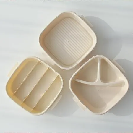 BPA-FREE 국산 분리형 피크닉 3단 도시락통 세트 런치박스 전자렌지 사용가능 이미지