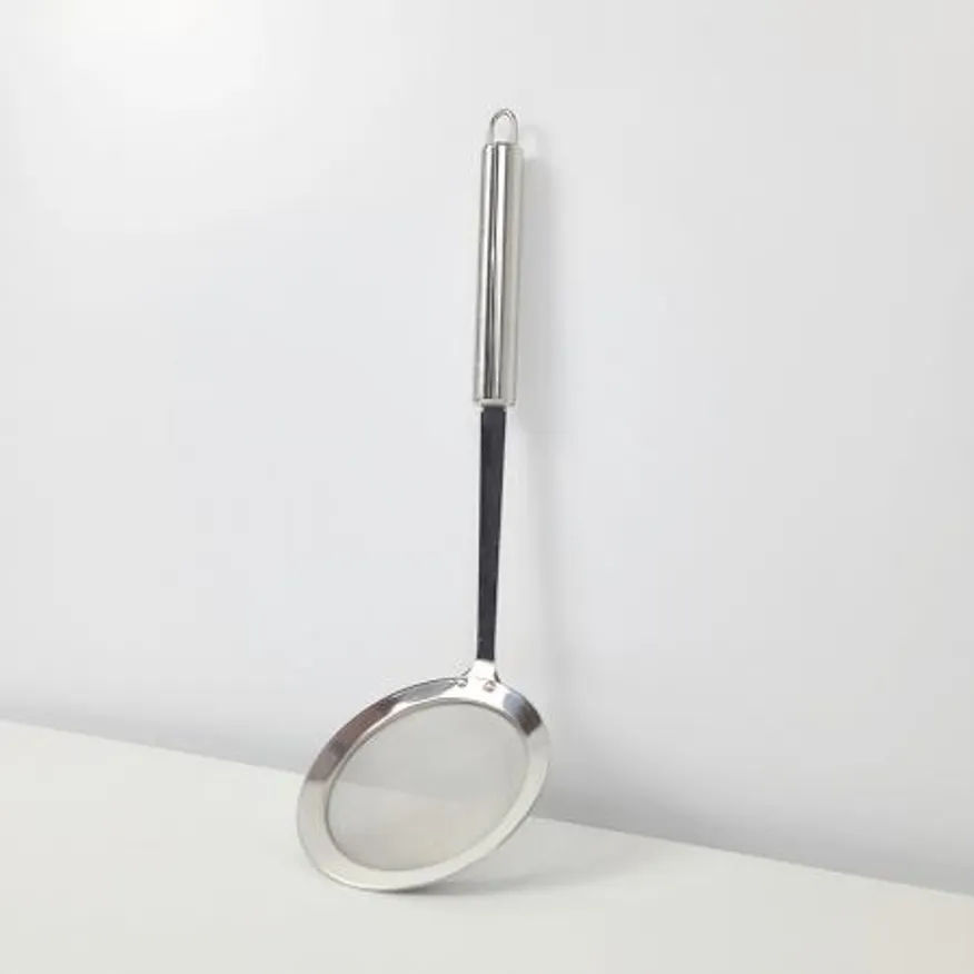 304 스텐 촘촘한 불순물 기름제거 거름망 국자 10-30cm 이미지