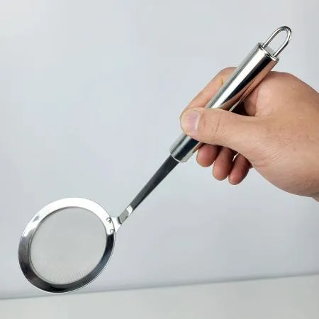 304 스텐 촘촘한 불순물 기름제거 거름망 국자 10-30cm