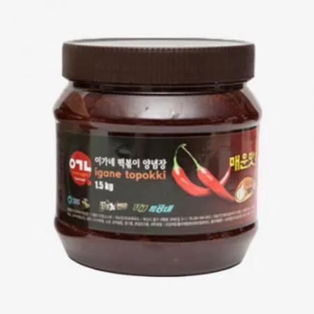 3대천왕 우승 부산깡통시장 이가네 떡볶이 양념소스 블랙라벨 1.5KG