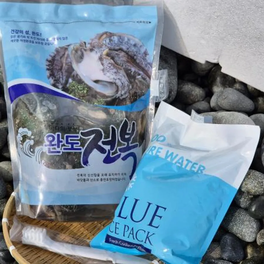 완도 활 전복 6kg(8-9미),벌크포장 가능 이미지