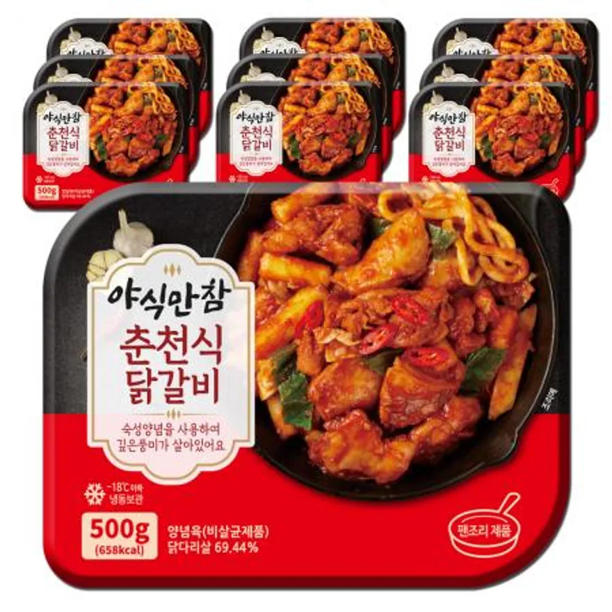 야식만참 춘천식 닭갈비 500g 10개 이미지