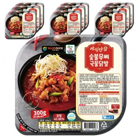 야식만참 숯불무뼈국물닭발 300g 10개