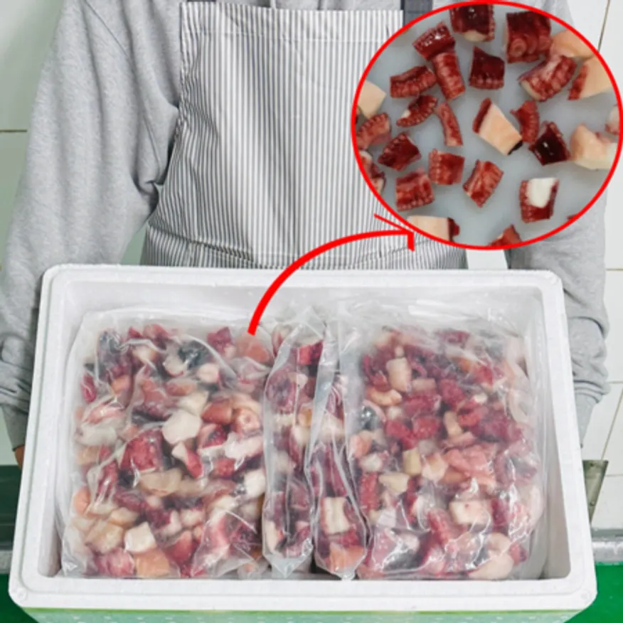 타코야끼문어 냉동 자숙 삶은 필리핀 절단 문어 1~2cm 10kg 이미지