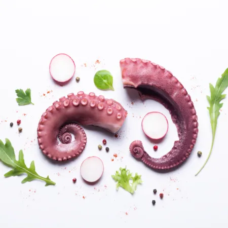 자숙 문어 다리 냉동 삶은 필리핀 문어 10kg 벌크 업소용 문어족 뽈뽀 2/300g 이미지
