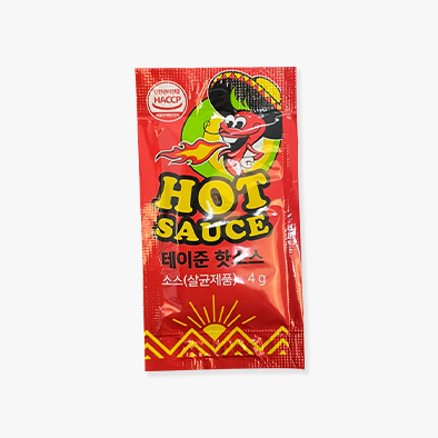 [피자다]태원식품 테이준 핫소스 일회용 (4g*100ea) 1팩