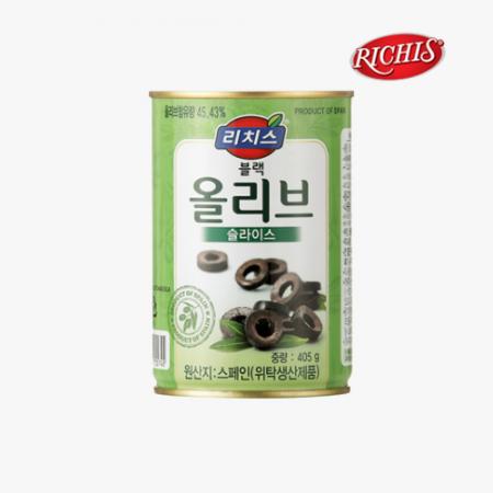 [피자다] 리치스 슬라이스 블랙 올리브 (405g)