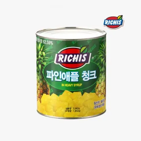 피자다 ] 리치스 파인애플 청크 (3kg) 이미지