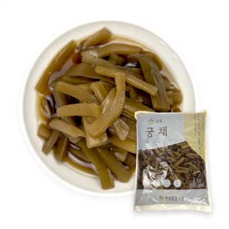 국내제조 궁채 장아찌 1kg 궁채나물 반찬용