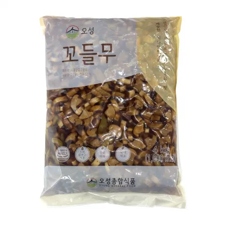 국내제조 간장 꼬들무 1kg 꼬들단무지 반찬용 이미지