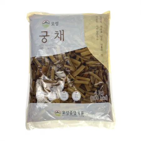 국내제조 궁채 장아찌 4kg 궁채나물 반찬용 이미지