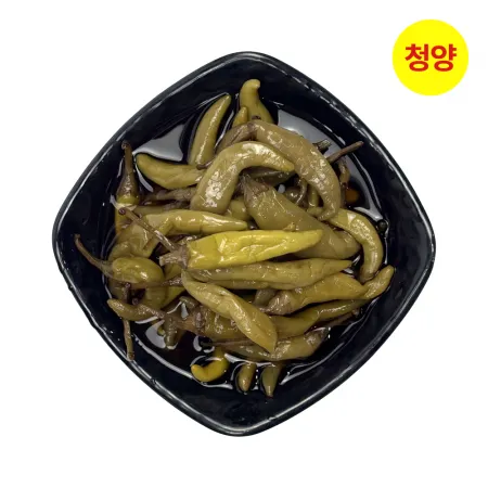 국내제조 청양 고추지 절임 4kg 간장고추 대용량 반찬용