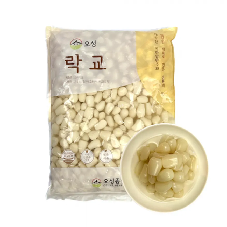 국내제조 아삭 락교 1kg 4kg 대용량 염교 이미지