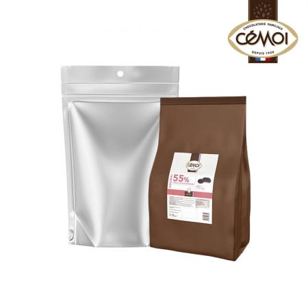 (소분) 1kg 커버춰 프랑스 쎄모아 다크 55% 초콜렛 대용량 베이킹용