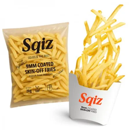 스퀴즈 9MM 코팅 스킨오프 냉동 감자 튀김 레귤러컷 스트레이트컷 12KG 이미지