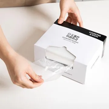 대용량 500매입 쿠킹앤리치 더도톰한 일회용 위생 비닐장갑