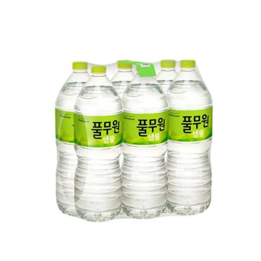 풀무원샘물 무라벨 생수 2L x 24개 이미지