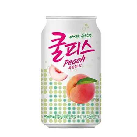 [동원] 쿨피스 복숭아 350MLx18캔 (오늘출발+무배) 음료수 탄산음료 매운음식 이미지