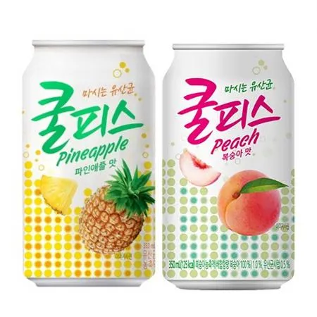 쿨피스 350ML 복숭아 12캔+ 파인애플 12캔 CAN 음료