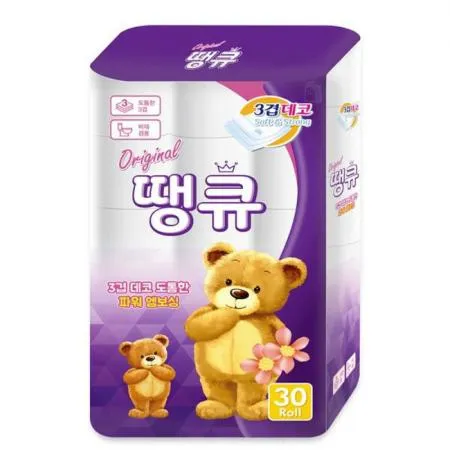 오리지널 땡큐 3겹 14m 30롤 1팩 휴지 화장지