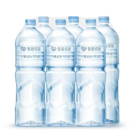 동원샘물 2L x 6병 무라벨 먹는샘물