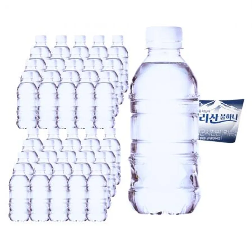 지리산 물하나 무라벨 330mlx40병 생수 샘물 이미지