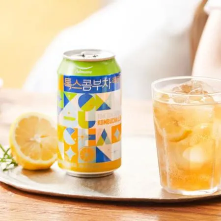 풀무원 톡스콤부차 레몬 350ml X 24입