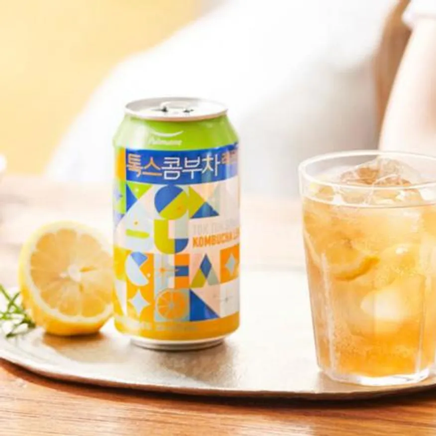 풀무원 톡스콤부차 레몬 350ml X 24입 이미지