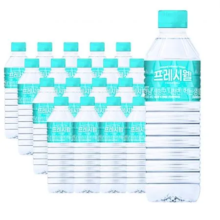 h 프레시웰 PH8.2약알칼리수 500mlx20개 생수 샘물 (무료배송+당일출고) 물 h 