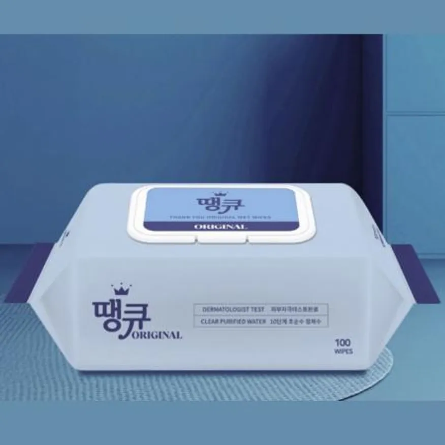 땡큐 오리지널 물티슈 100매 25팩 티슈 대용량 휴대용 이미지