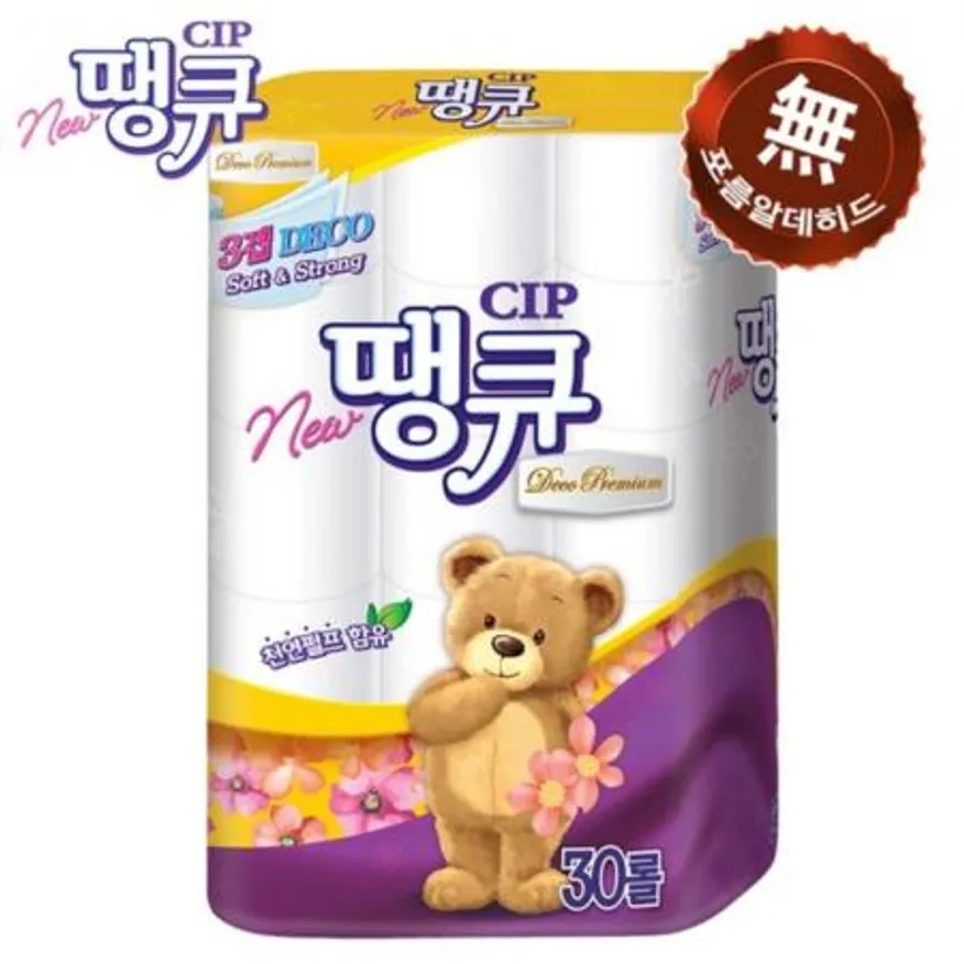 NEW 땡큐 3겹 14m 30롤 1팩 휴지 화장지 이미지