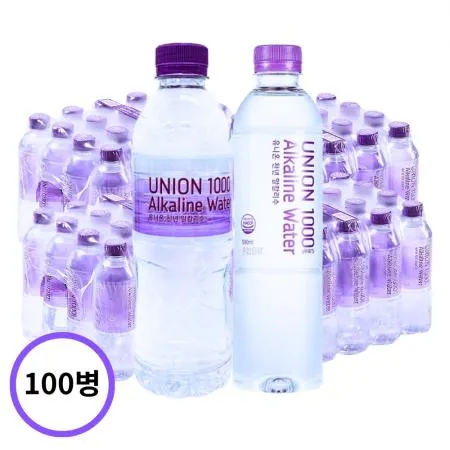 유니온 천년알칼리수 500mlX100개 생수 샘물