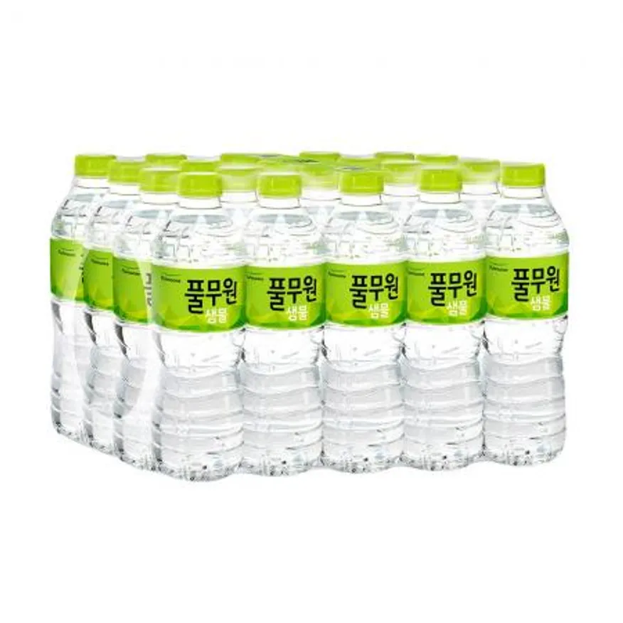 풀무원샘물 무라벨 생수 500ml x 40개 이미지