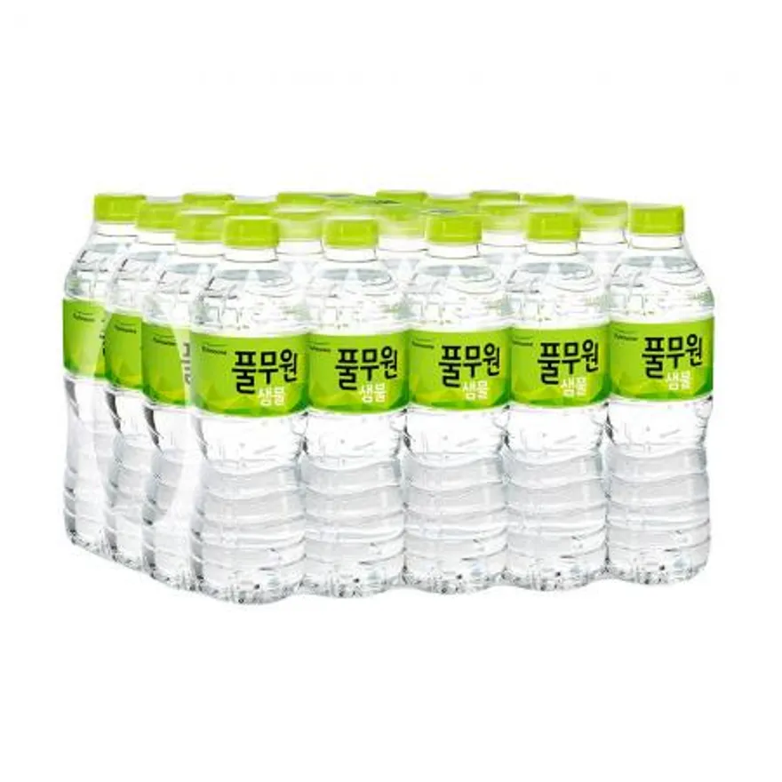 풀무원샘물 무라벨 생수 500ml x 40개 이미지