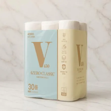 [VERA] 베라 4ZERO 무해력 클래식 3겹엠보싱 25M 30롤 X1팩 두루마리 화장지 휴지