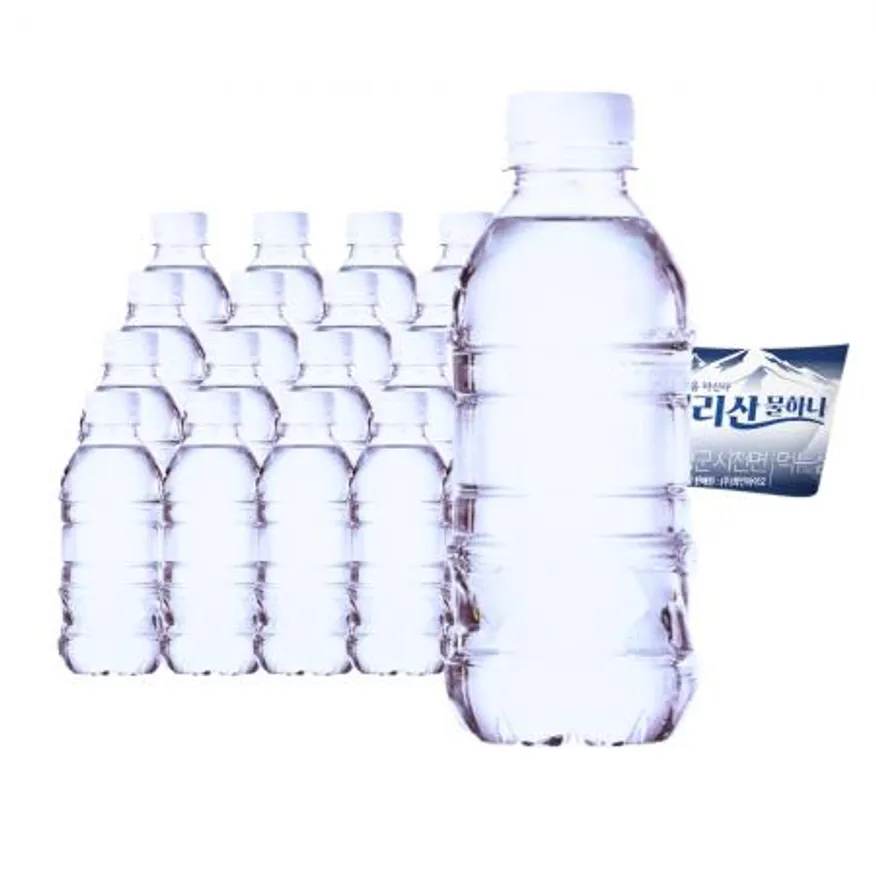 h 지리산 물하나 무라벨 330mlx20개 생수 샘물 (무료배송+당일출고) 물 h 이미지