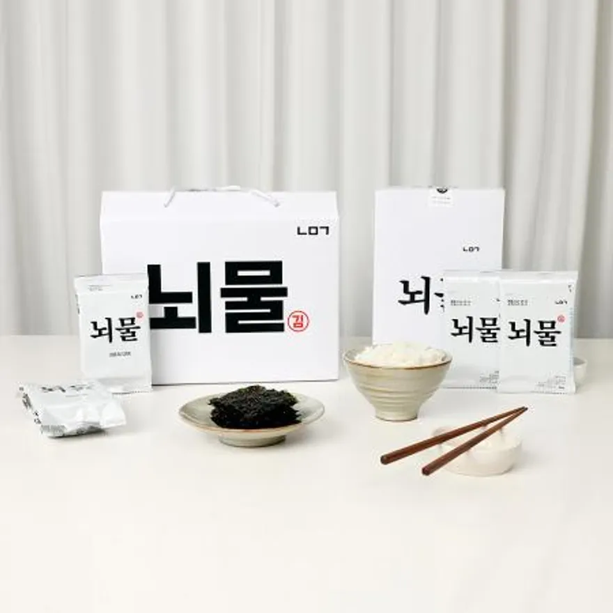 매콤한맛 뇌물 김 6g X 12봉 1박스+사은품 명란김 이미지