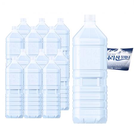 지리산 물하나 무라벨 2Lx12개 생수 샘물