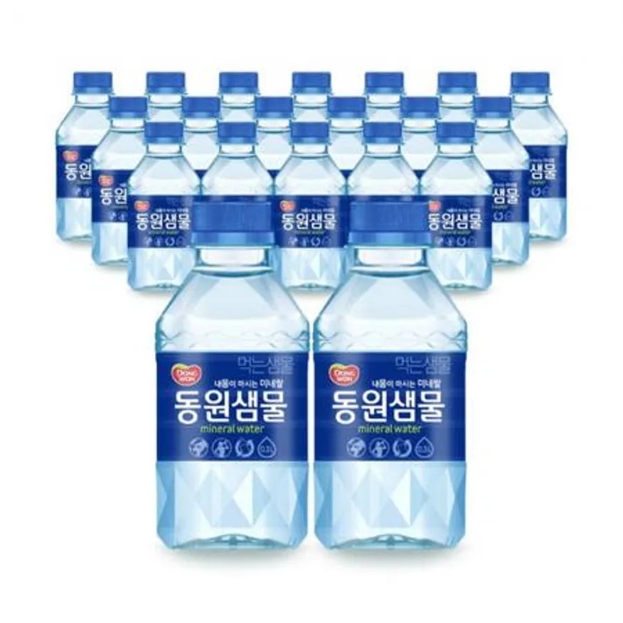 동원샘물300ml x 80병 먹는샘물 생수 물 이미지