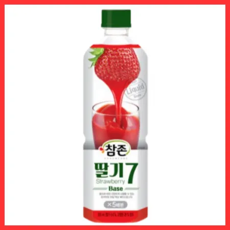 참존 딸기 원액 음료 베이스 835ml 12개